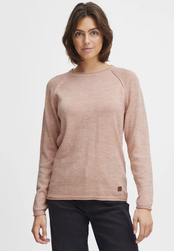 OXDANIELA - Strickpullover - mahogany rose melange