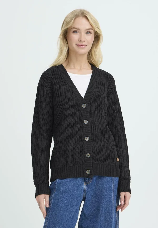 OXEDNA - Strickjacke - black