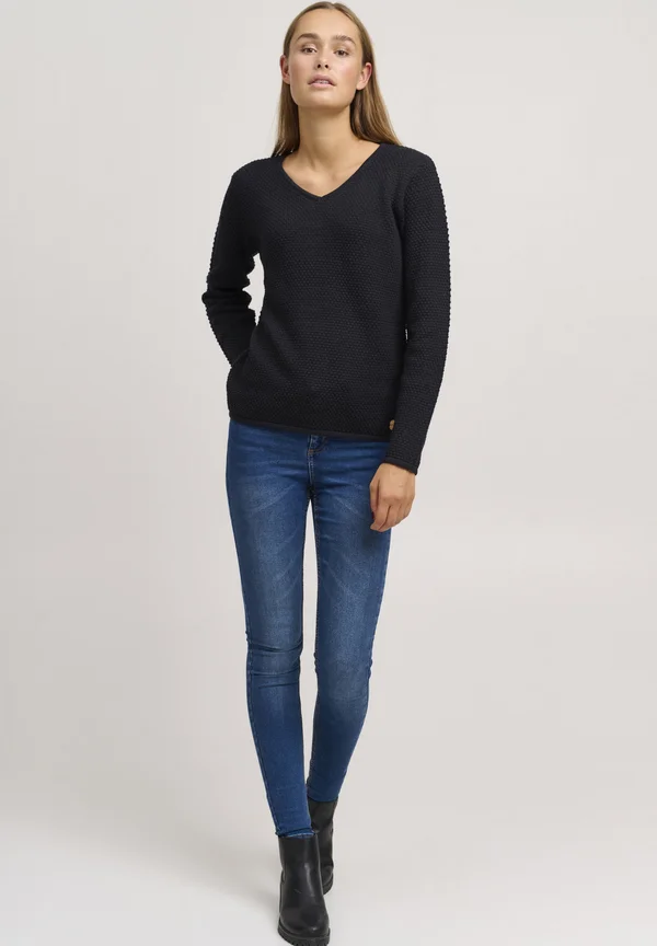 OXHANNA - Strickpullover - black