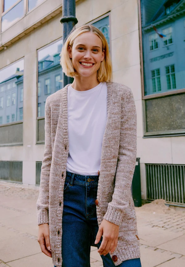 OXHILEMONA - Strickjacke - dune