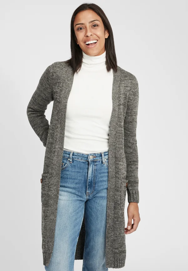 OXPHILETTA - Strickjacke - dark grey