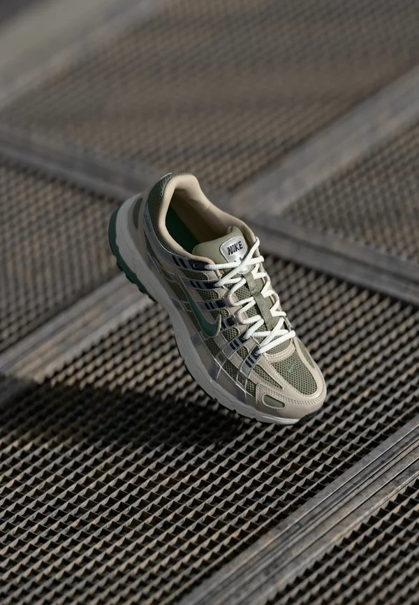 P 6000 - Sneaker low - cream ii/clay green/anthracite/metallic silver-coloured/light army/white
