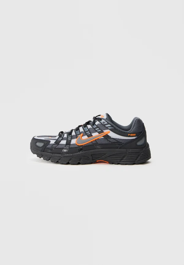 P 6000 UNISEX - Sneaker low - black/white/safety orange/iron grey/wolf grey