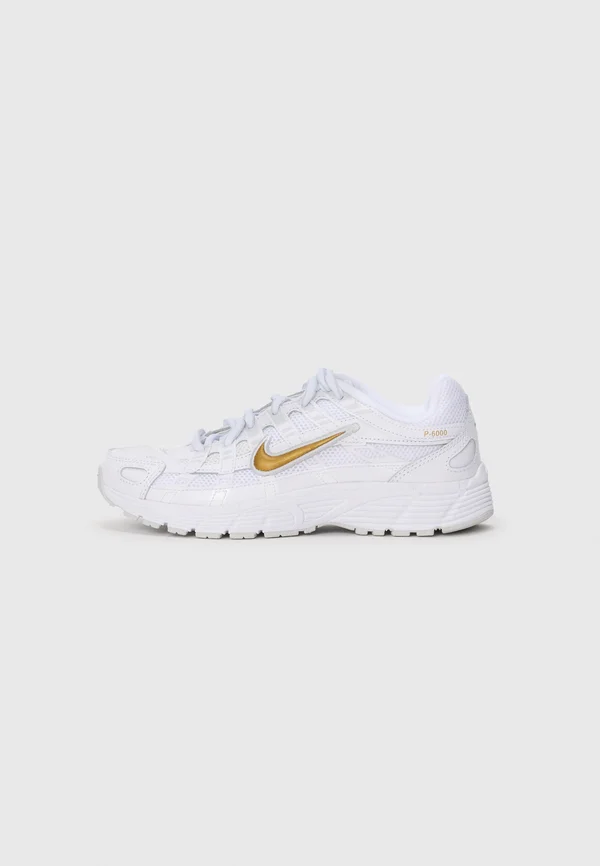 P 6000 UNISEX - Sneaker low - white/metallic gold-coloured/pure platinum-coloured