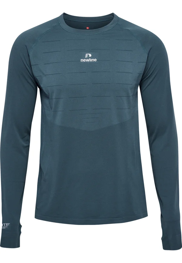 PACE LS SEAMLESS - Langarmshirt - dark slate