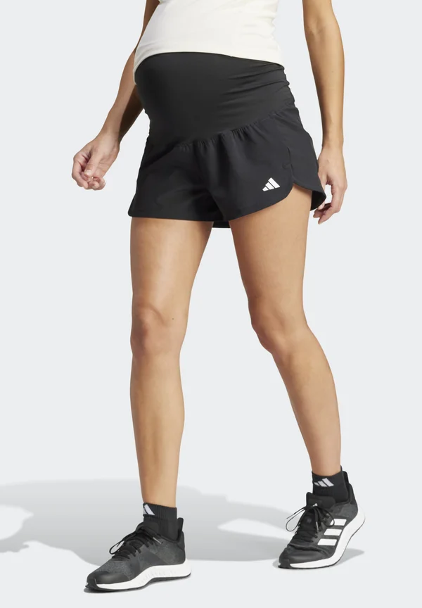PACER WOVEN STRETCH MATERNITY - Kurze Sporthose - black