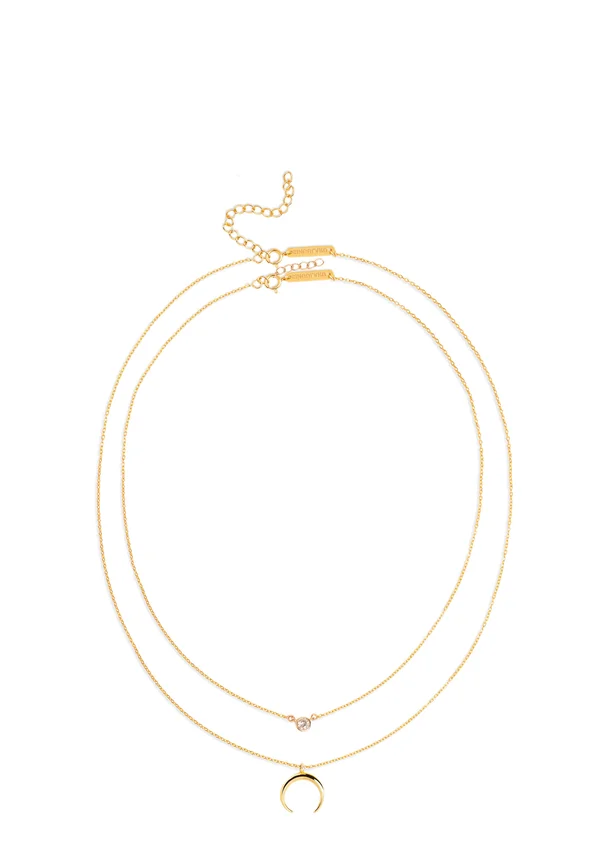 PACK 2 SPARK NECKLACES + MINI MOONSET - Halskette - color oro
