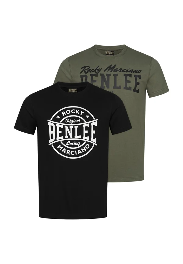 PACK 2 - T-Shirt print - olive black