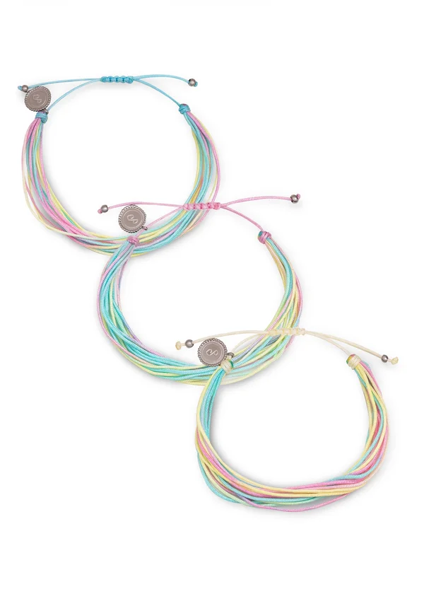 PACK 3 RAINBOW COLOR - Armband - silver-coloured