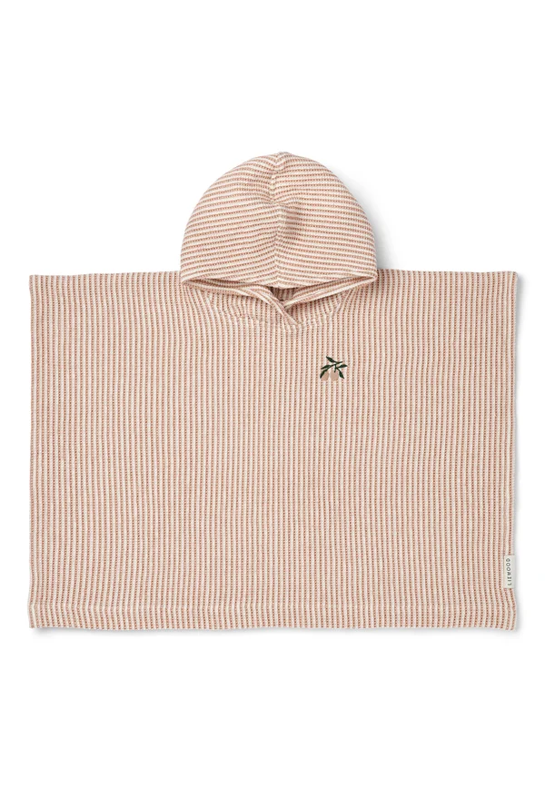 PACO PONCHO UNISEX - Badetuch - tuscany rose/creme de la creme