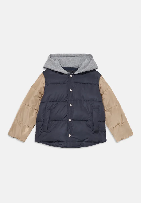 PADDED JACKET VINTAGE LOGO PINNED KIDS PRINT UNISEX - Winterjacke - navy/ivory/gray/gold-coloured