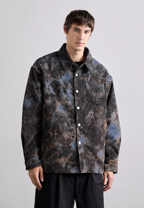 PADDED OVERSHIRT  - Übergangsjacke - brown/blue