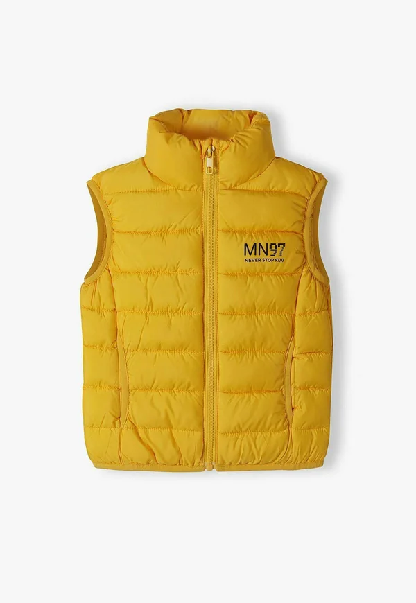 PADDED PUFFER GILET - Weste - yellow