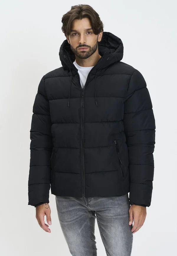 PADDED PUFFER ZIP POCKETS - Winterjacke - black