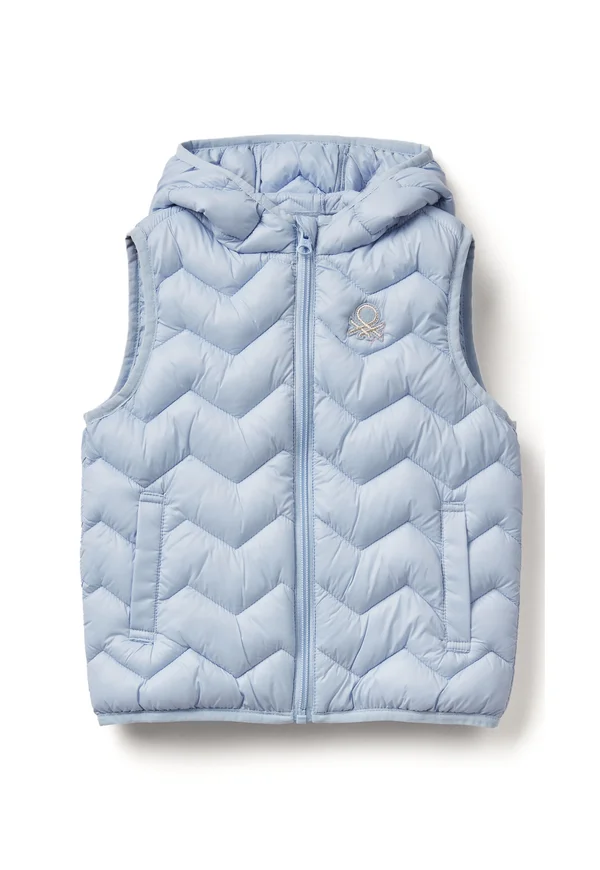 PADDED VEST WITH HOOD  - Weste - blue