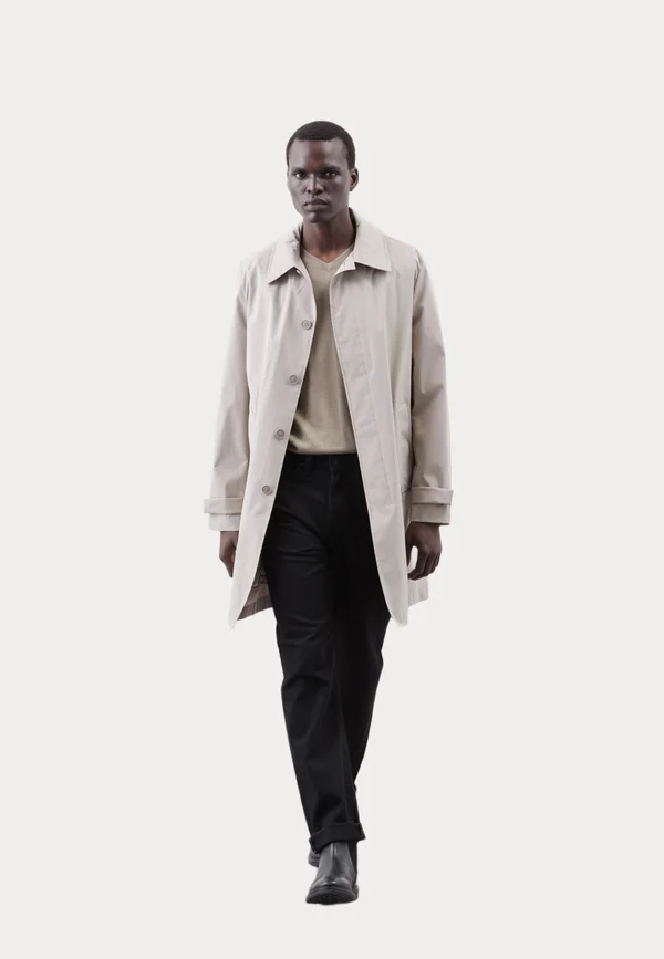 PADDED WATER REPELLENT MAC - Wintermantel - beige