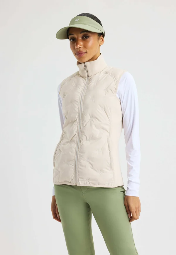 PADDED WINDBREAKER - Weste - oatmeal