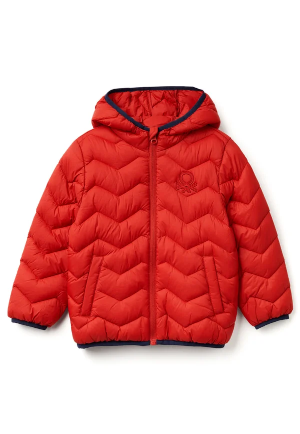 PADDED WITH HOOD , - Winterjacke - red
