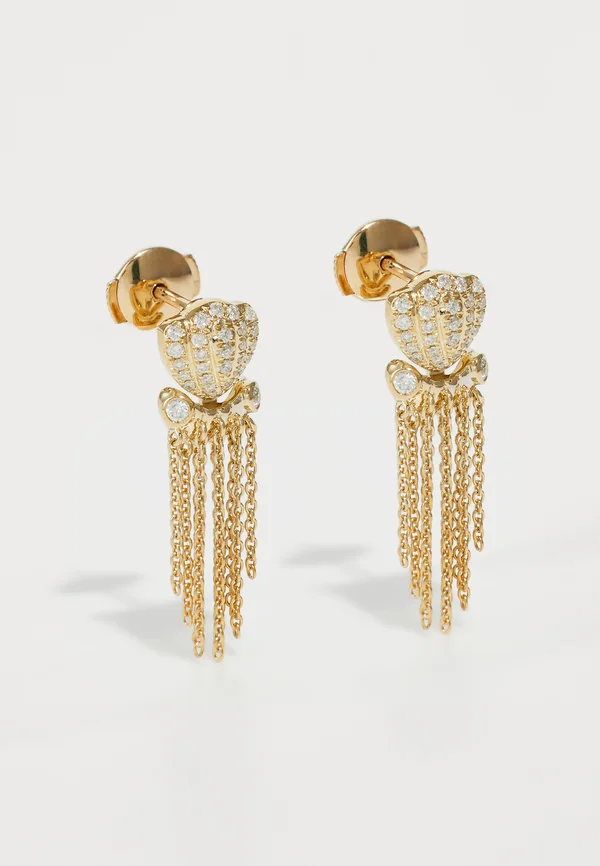 PAIRE DE BO POULPES OJ - Ohrringe - yellow gold-coloured