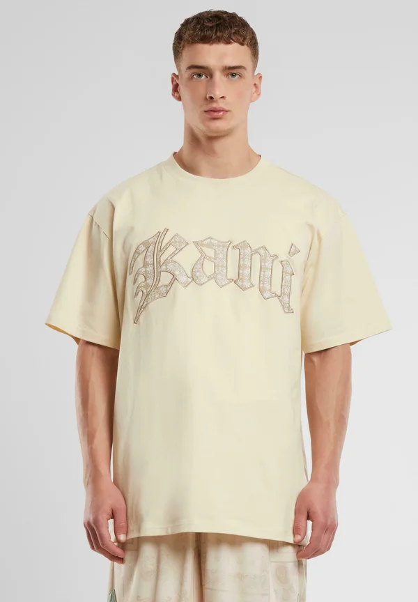 PAISLEY LETTER - T-Shirt print - beige