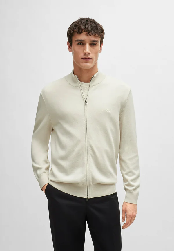 PALANO - Strickjacke - open white eleven