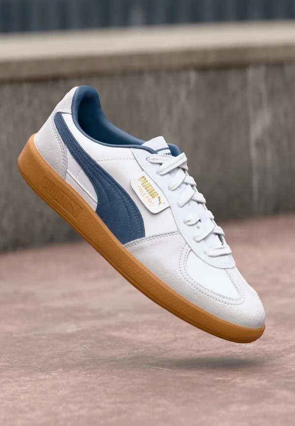 PALERMO UNISEX - Sneaker low - white/dark indigo