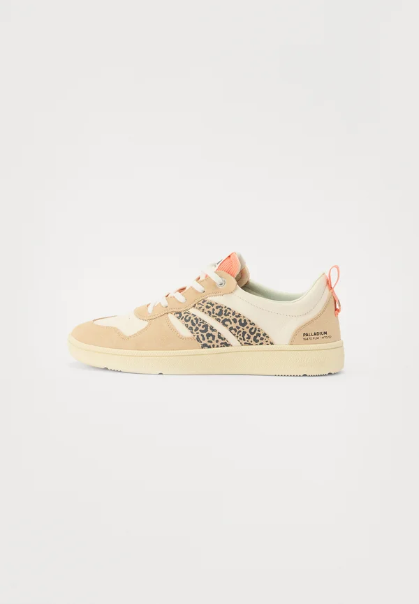 PALLACUP FLAME LEATHER MIX UNISEX - Sneaker low - cream/sand leopard