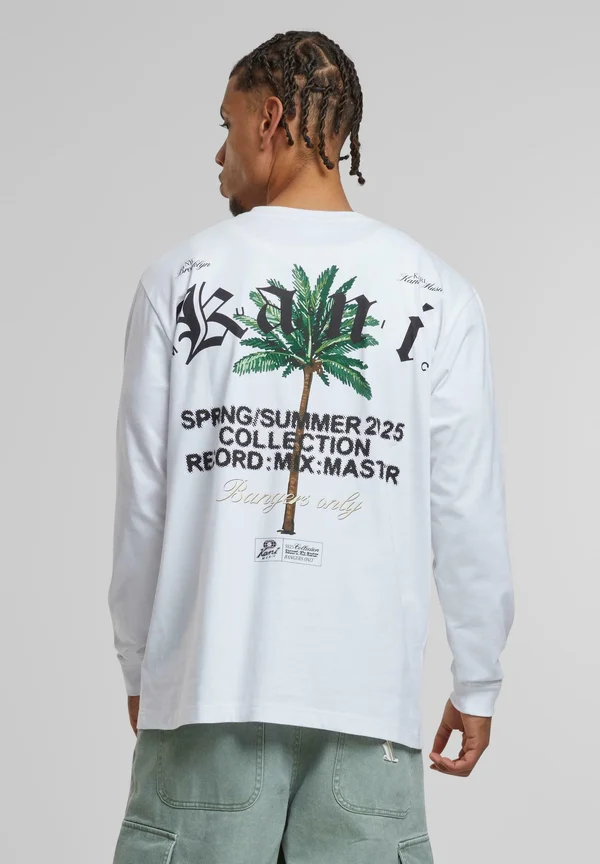 PALM PRINT - Langarmshirt - white