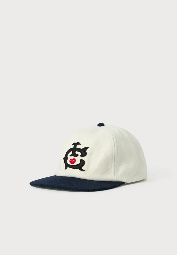 PANEL CAP - Cap - ecru/navy