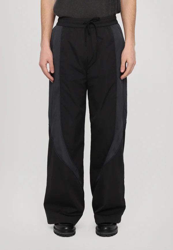 PANELLED TRACK TROUSERS - Jogginghose - anthracite black