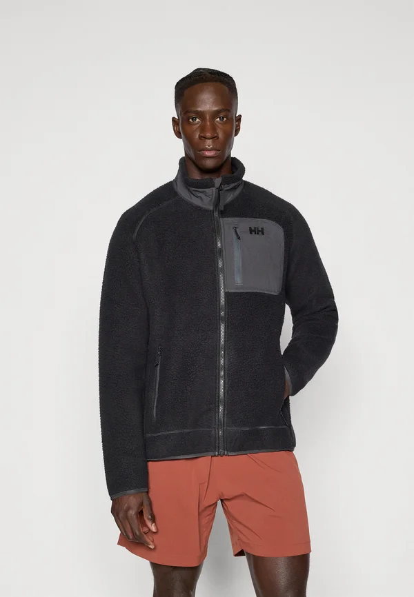 PANORAMA BLOCK JACKET - Fleecejacke - black