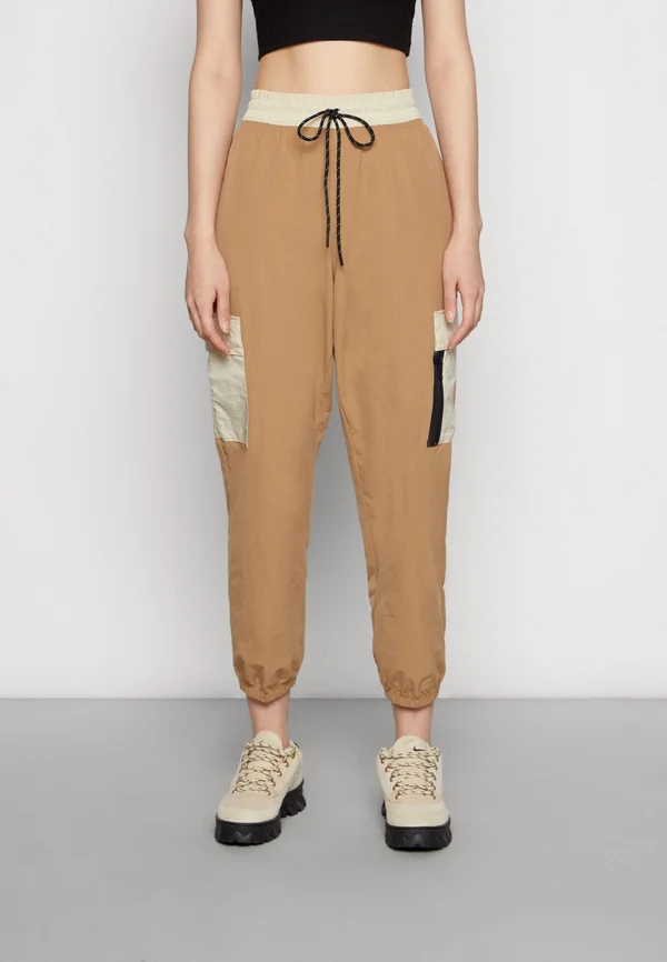 PANT - Cargohose - driftwood/rattan/safety orange
