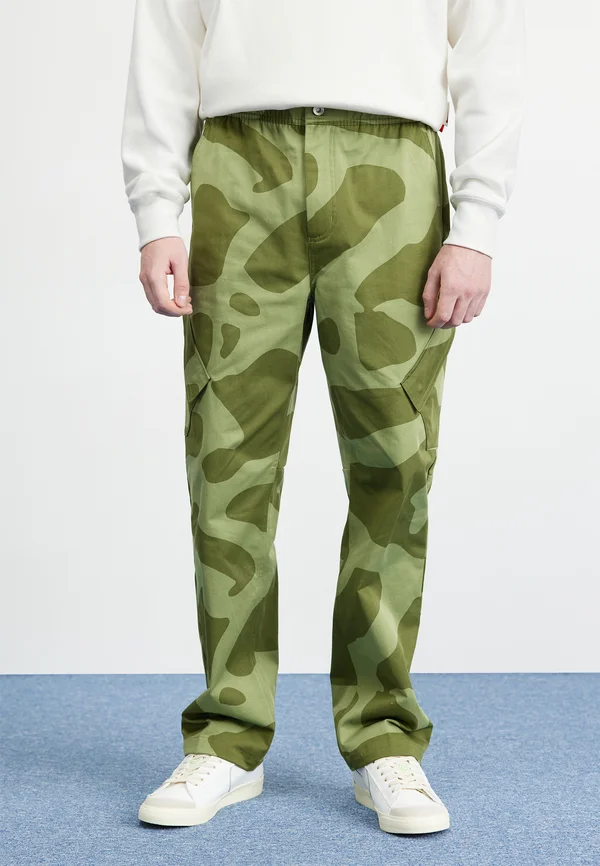 PANT - Cargohose - sky lt olive/medium olive/black