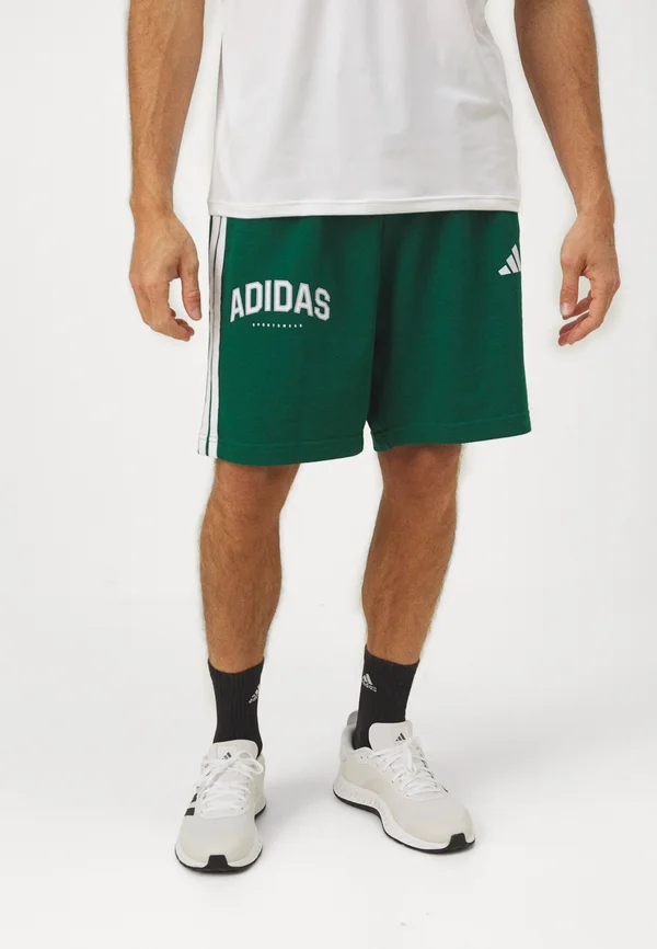 PANT - Kurze Sporthose - collegiate green