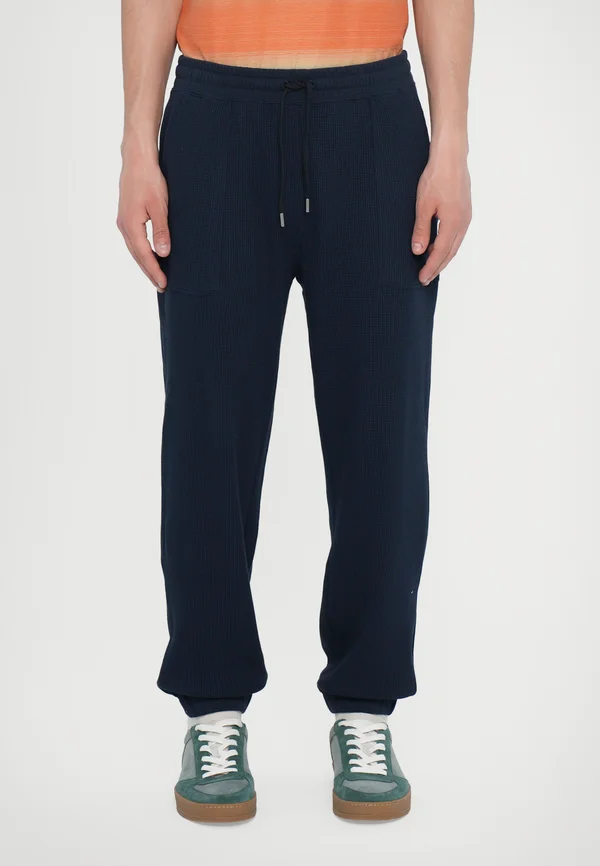 PANT WAFFLE - Jogginghose - very dark navy