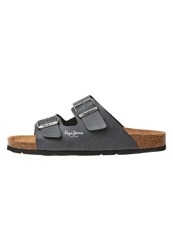 Pantolette flach - antracite grey