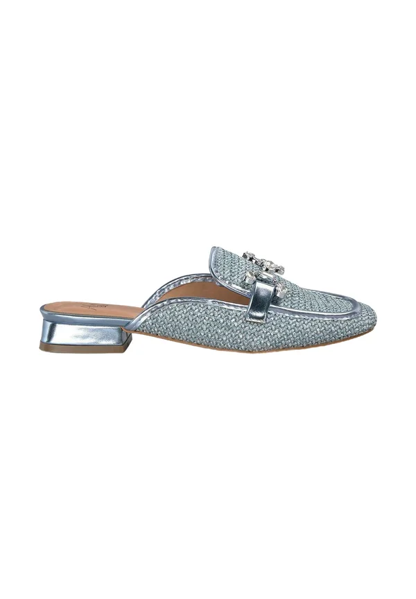 Pantolette flach - azul