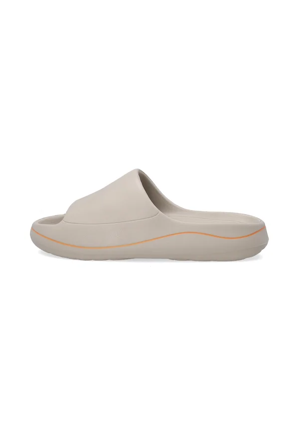 Pantolette flach - beige