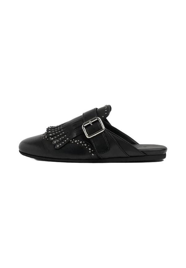 Pantolette flach - black - calf