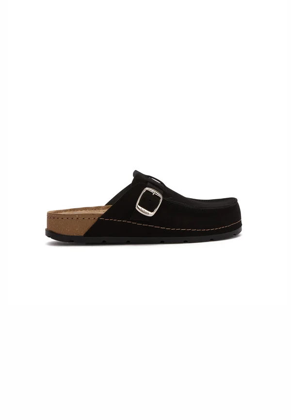 Pantolette flach - black