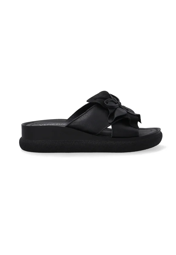 Pantolette flach - black