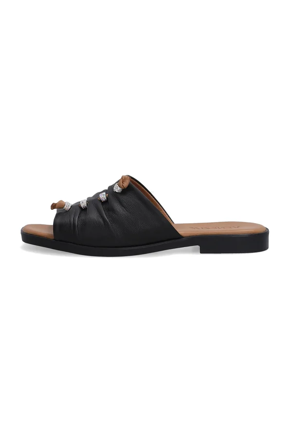 Pantolette flach - black