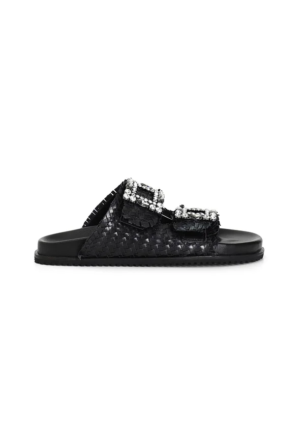 Pantolette flach - black