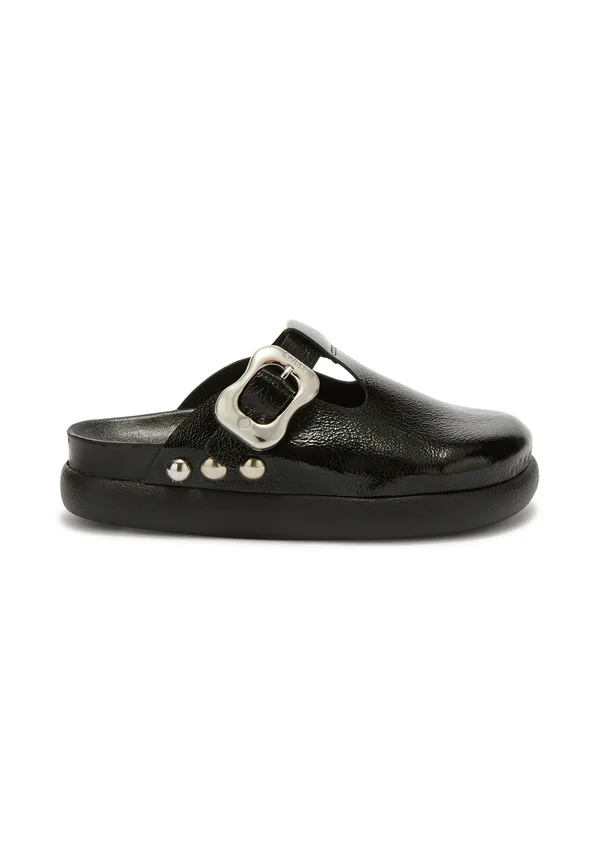 Pantolette flach - black