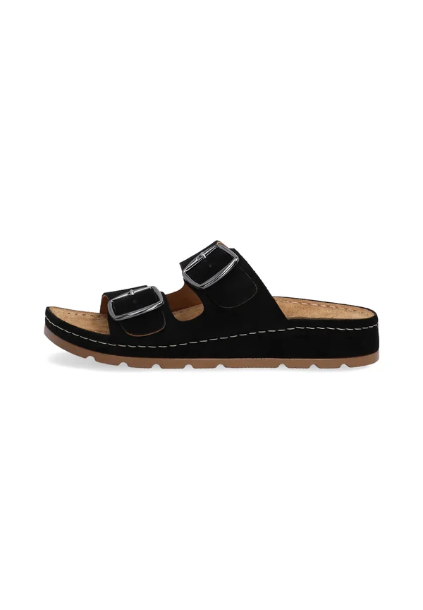 Pantolette flach - black