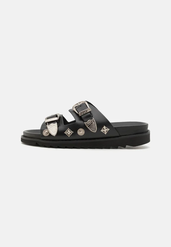 Pantolette flach - black