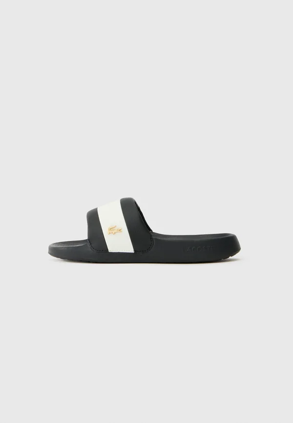 Pantolette flach - black/white