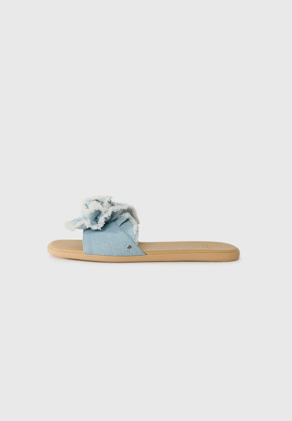 Pantolette flach - blue