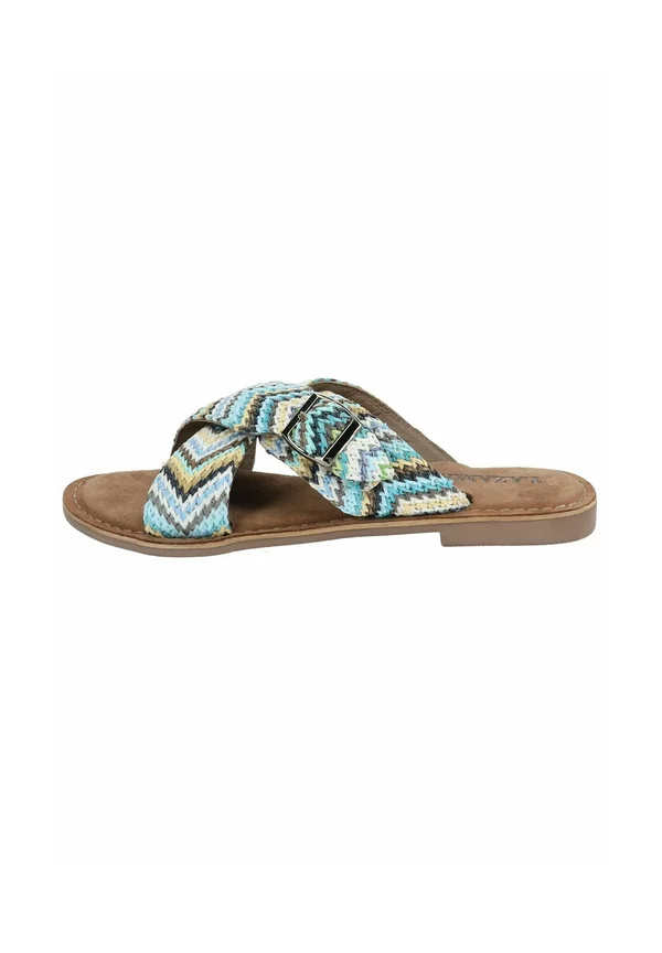 Pantolette flach - blue