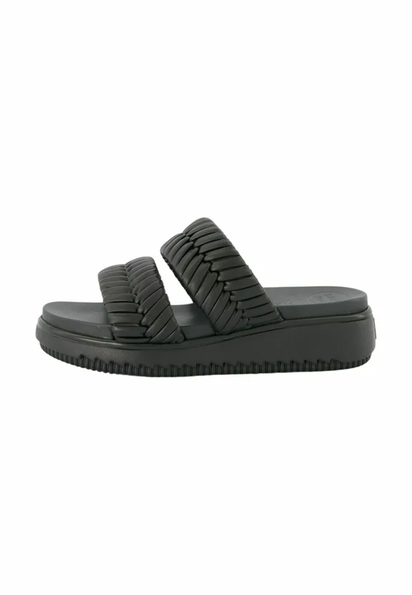 Pantolette flach - braid black